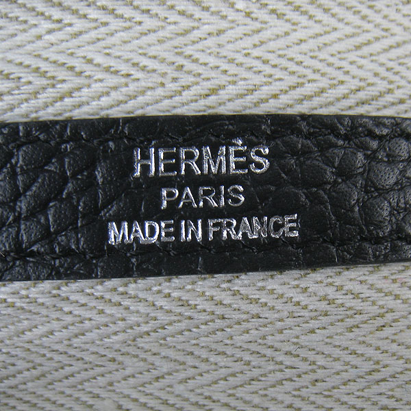 7A Hermes Garden Party Bag Black H2805 Replica